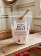 ROMANTIC ROSE| All Natural Bath Salts 16oz
