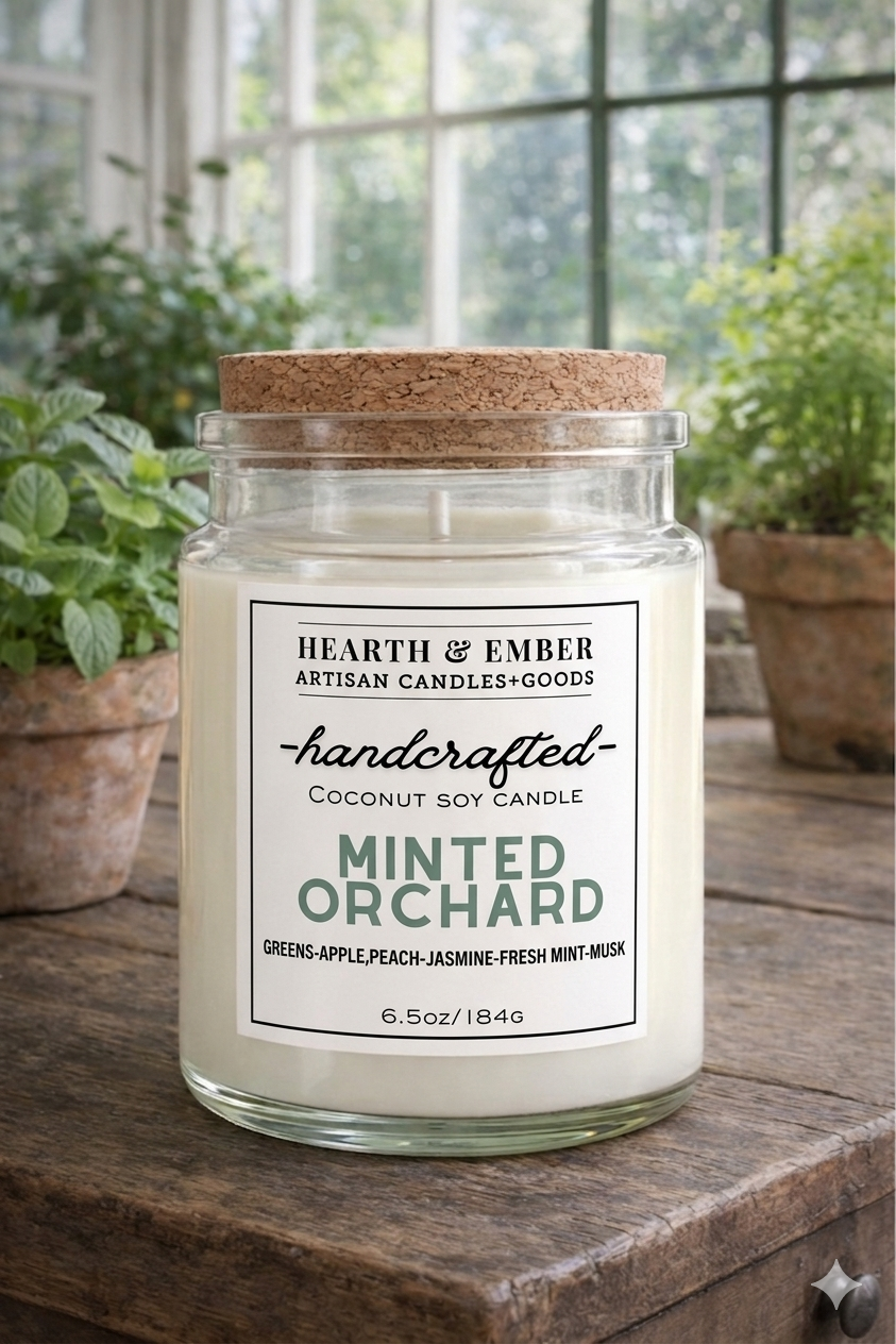 MINTED ORCHARD| 6.5 oz Candle