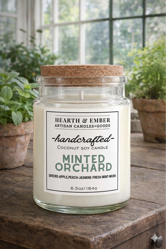 MINTED ORCHARD| 6.5 oz Candle
