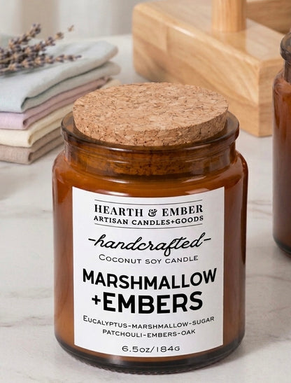 MARSHMALLOW+EMBERS| 6.5oz Candle