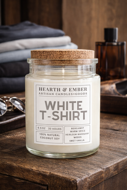 WHITE T-SHIRT| 6.5 oz