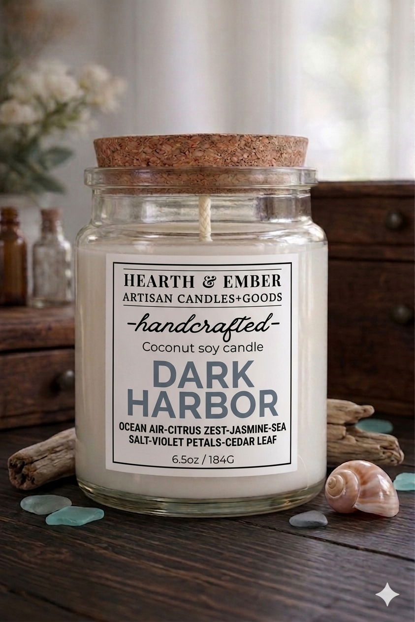 DARK HARBOR|6.5 oz Candle