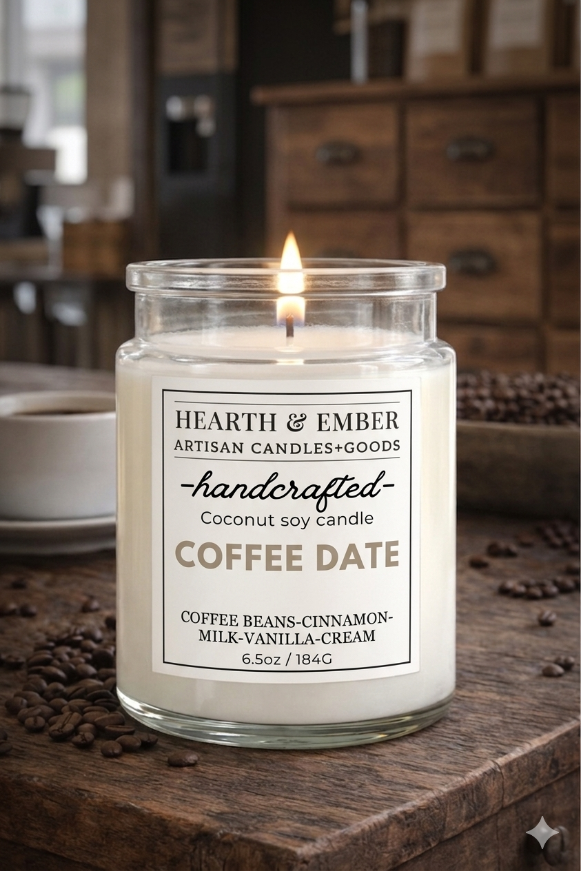 COFFEE DATE| 6.5 oz Candle