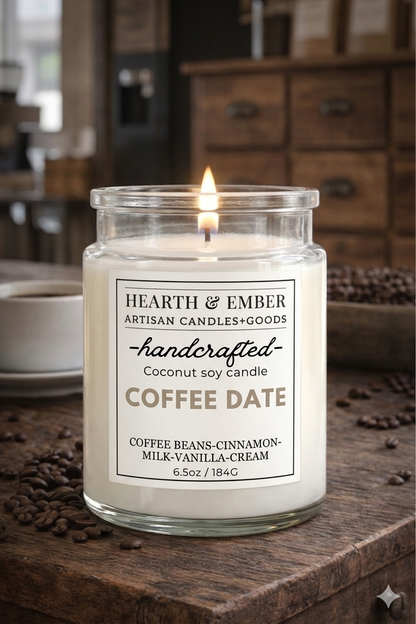 COFFEE DATE| 6.5 oz Candle